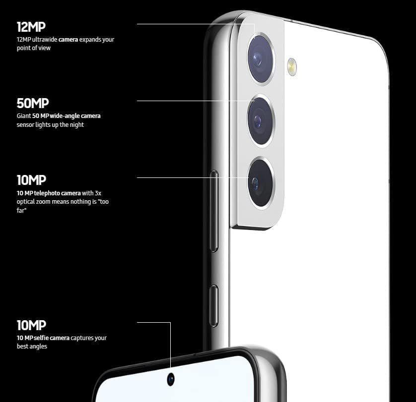 Samsung Galaxy S22 Smartphone, Factory Unlocked Android Cell Phone, 128GB, 8K Camera & Video, Brightest Display, Long Battery Life, Fast 4nm Processor, US Version, Phantom Black - Image 4