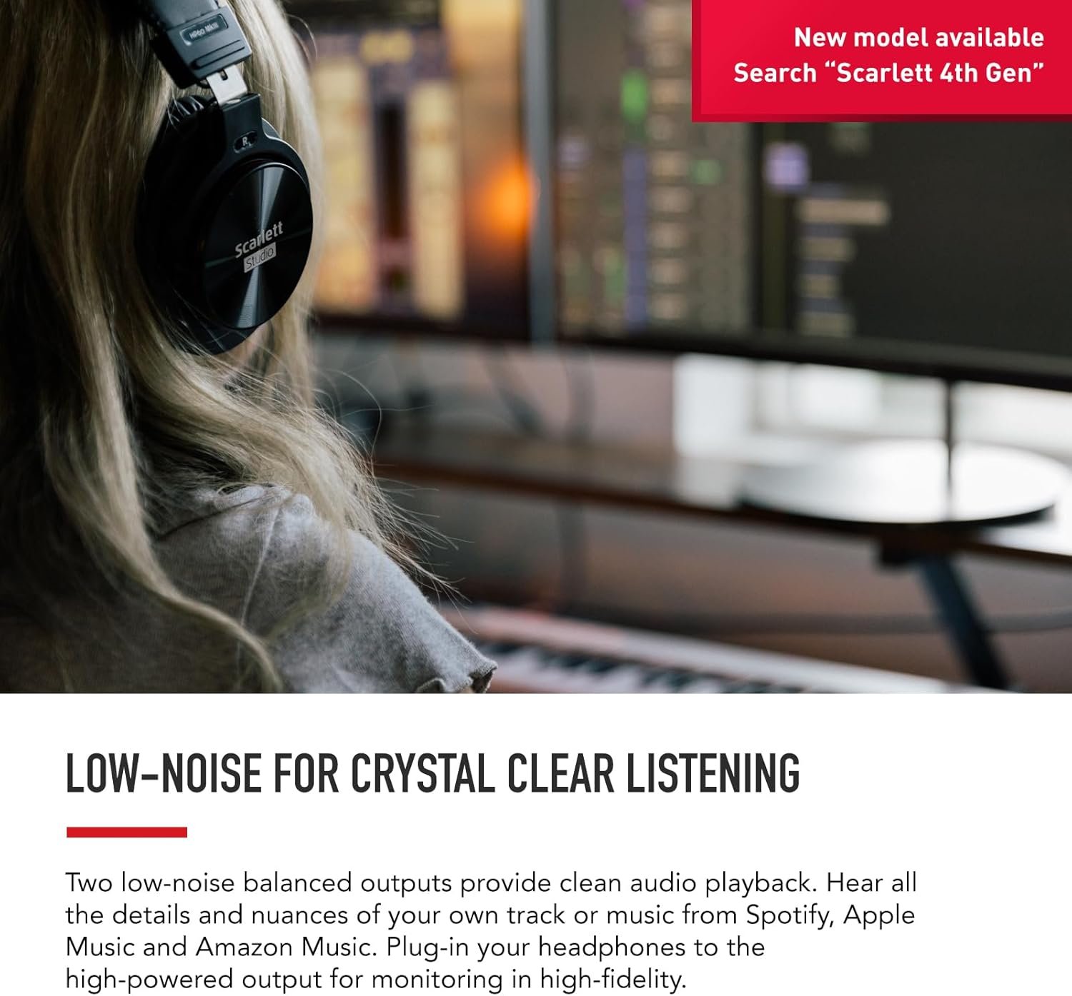 Focusrite Scarlett Solo 3rd Gen USB Audio Interface for Guitarists, Vocalists, Podcasters or Producers to record and playback studio quality sound - Image 4